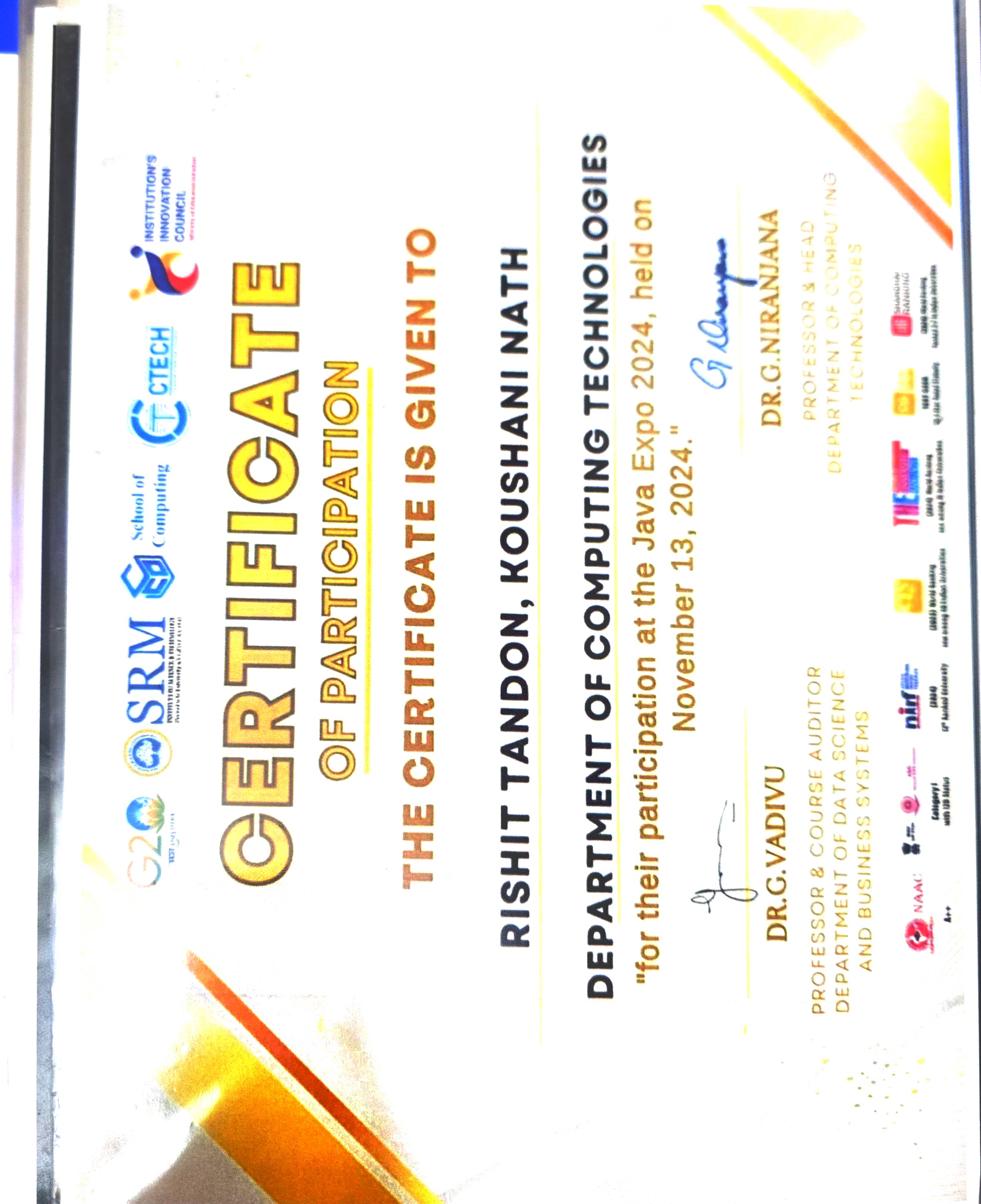 Certificate